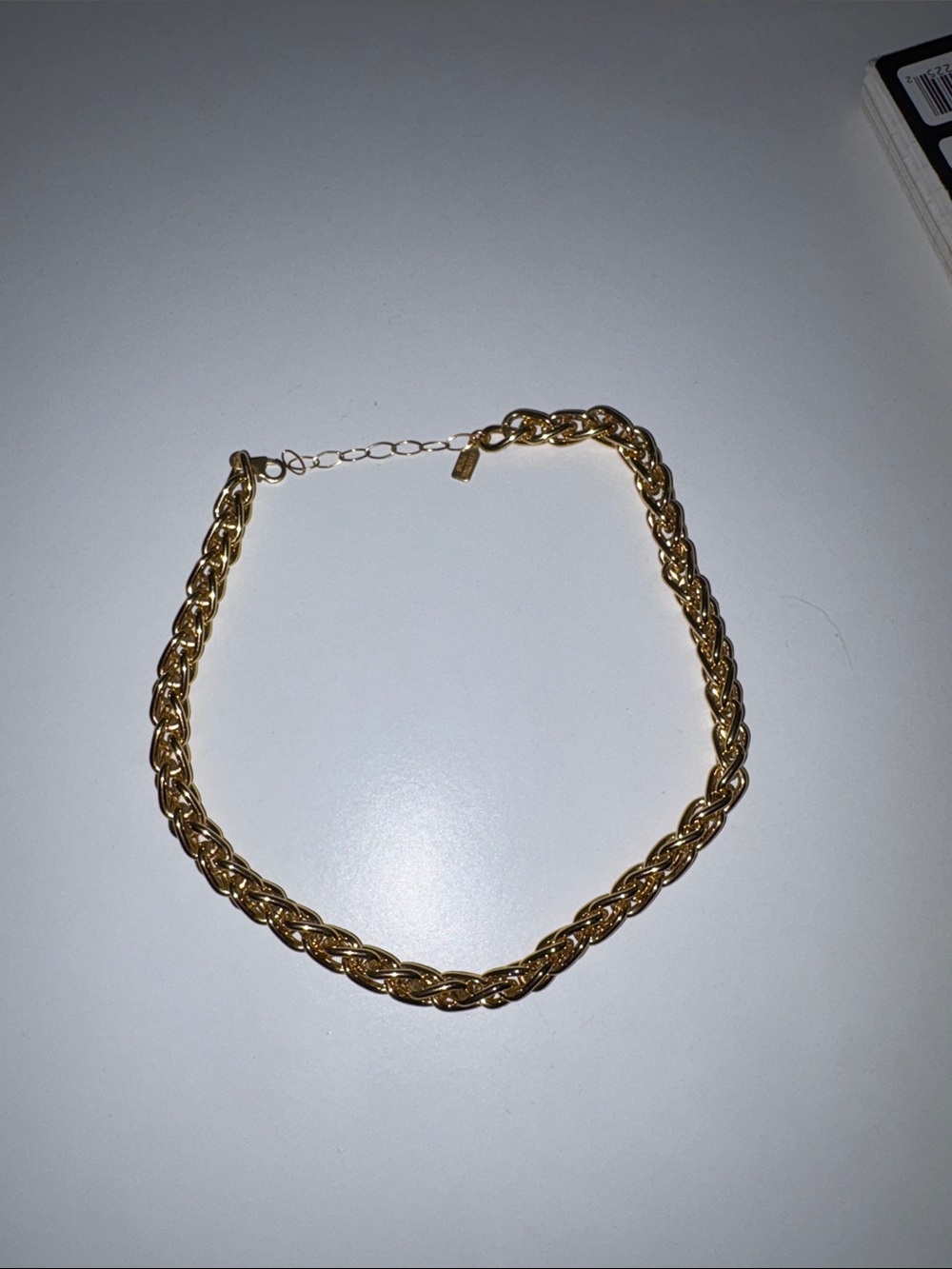 electric picks gold necklace